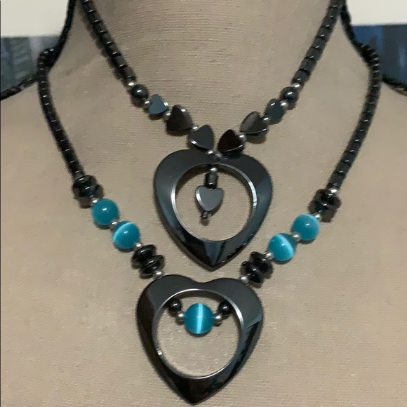 Jewelry - Lot  of 2 hematite necklaces